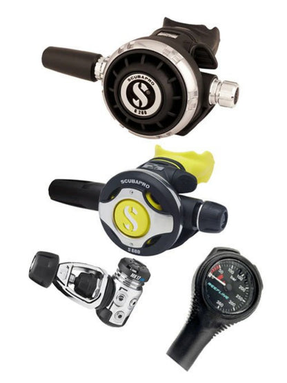 Scubapro Regulator Set: MK17 Evo2 | G260 | Octopus + Free Cressi SPG - Infinity DiveScubapro Regulator Set: MK17 Evo2 | G260 | Octopus + Free Cressi SPGScubapro