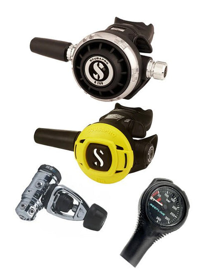Scubapro Regulator Set: MK19 Evo | G260 | Octopus + Free Cressi SPG - Infinity DiveScubapro Regulator Set: MK19 Evo | G260 | Octopus + Free Cressi SPGScubapro