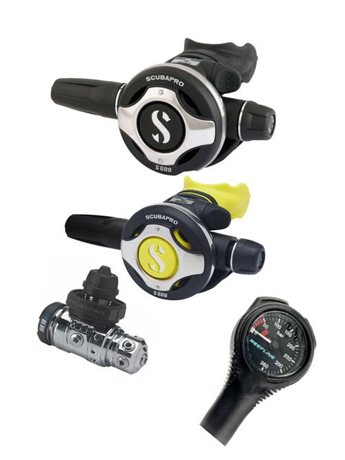 Scubapro Regulator Set: MK19 Evo | S600 | Octopus + Free Cressi SPG - Infinity DiveScubapro Regulator Set: MK19 Evo | S600 | Octopus + Free Cressi SPGScubapro