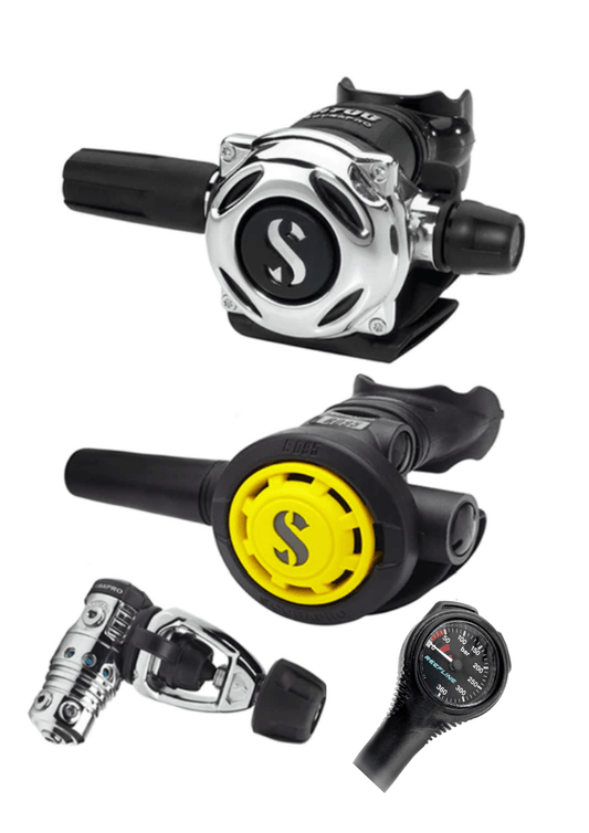 Scubapro Regulator Set: MK25 Evo | A700 | Octopus + Free Cressi SPG - Infinity DiveScubapro Regulator Set: MK25 Evo | A700 | Octopus + Free Cressi SPGScubapro