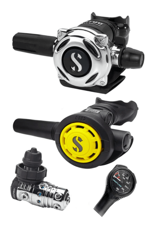 Scubapro Regulator Set: MK25 Evo | A700 | Octopus + Free Cressi SPG - Infinity DiveScubapro Regulator Set: MK25 Evo | A700 | Octopus + Free Cressi SPGScubapro