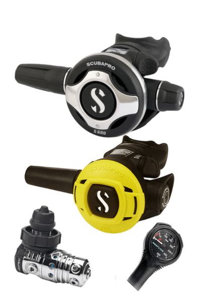 Scubapro Regulator Set: MK25 Evo | S600 | Octopus + Free Cressi SPG - Infinity DiveScubapro Regulator Set: MK25 Evo | S600 | Octopus + Free Cressi SPGScubapro