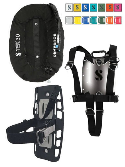 Scubapro S-Tek Pure System Backplate & Wing Set - Infinity DiveScubapro S-Tek Pure System Backplate & Wing SetScubapro