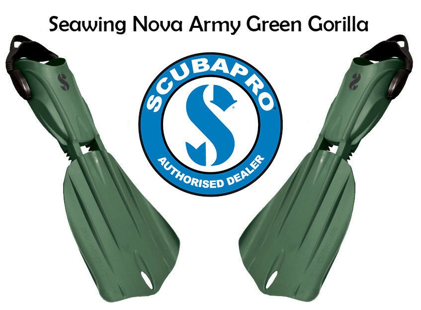 Scubapro Seawing Nova Gorilla Fins - Army Green - Infinity DiveScubapro Seawing Nova Gorilla Fins - Army GreenScubapro