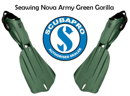 Scubapro Seawing Nova Gorilla Fins - Army Green - Infinity DiveScubapro Seawing Nova Gorilla Fins - Army GreenScubapro