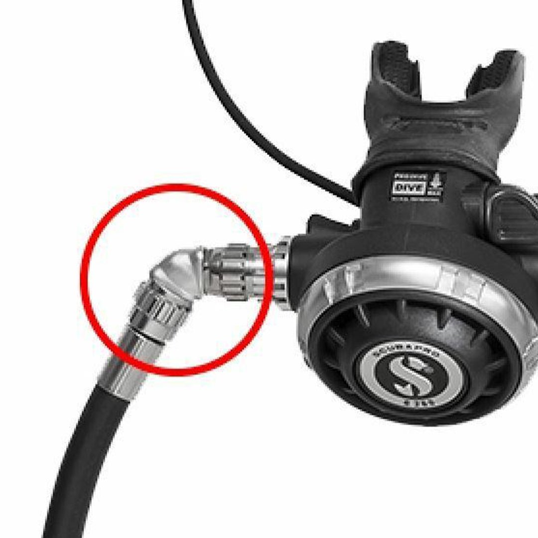 Scubapro Second Stage 120 degree Elbow Swivel - Infinity DiveScubapro Second Stage 120 degree Elbow SwivelScubapro