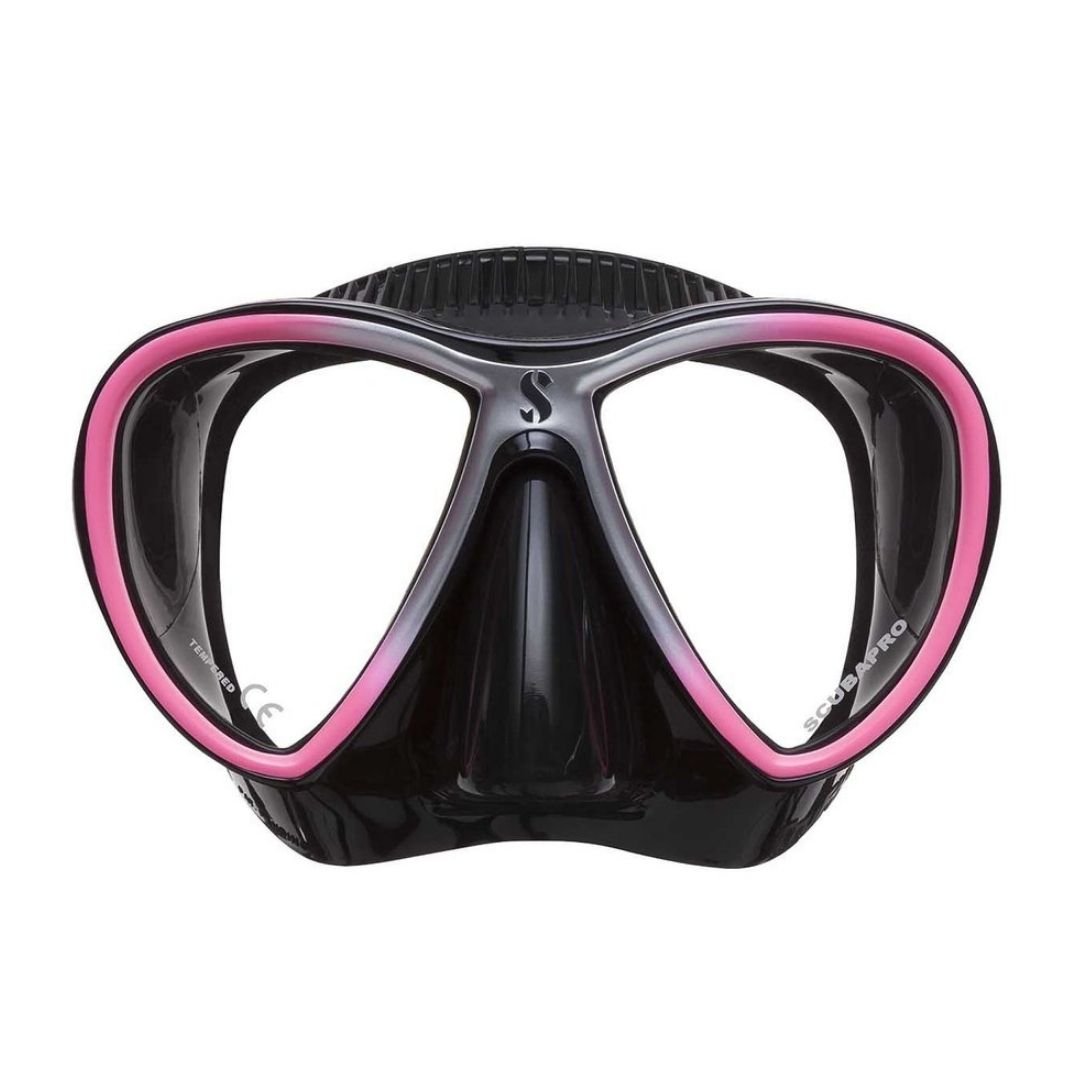 Scubapro Synergy Twin Diving Mask Black / Pink - Infinity DiveScubapro Synergy Twin Diving Mask Black / PinkScubapro