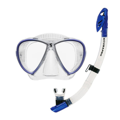Scubapro Synergy Twin W Spectra Dry Set Clear/Blue - Infinity DiveScubapro Synergy Twin W Spectra Dry Set Clear/BlueScubapro