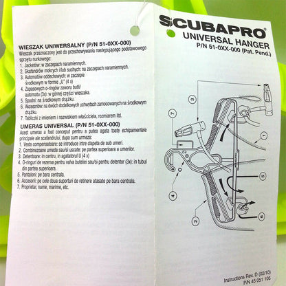 Scubapro Universal Scuba Gear Hanger - Infinity DiveScubapro Universal Scuba Gear HangerScubapro