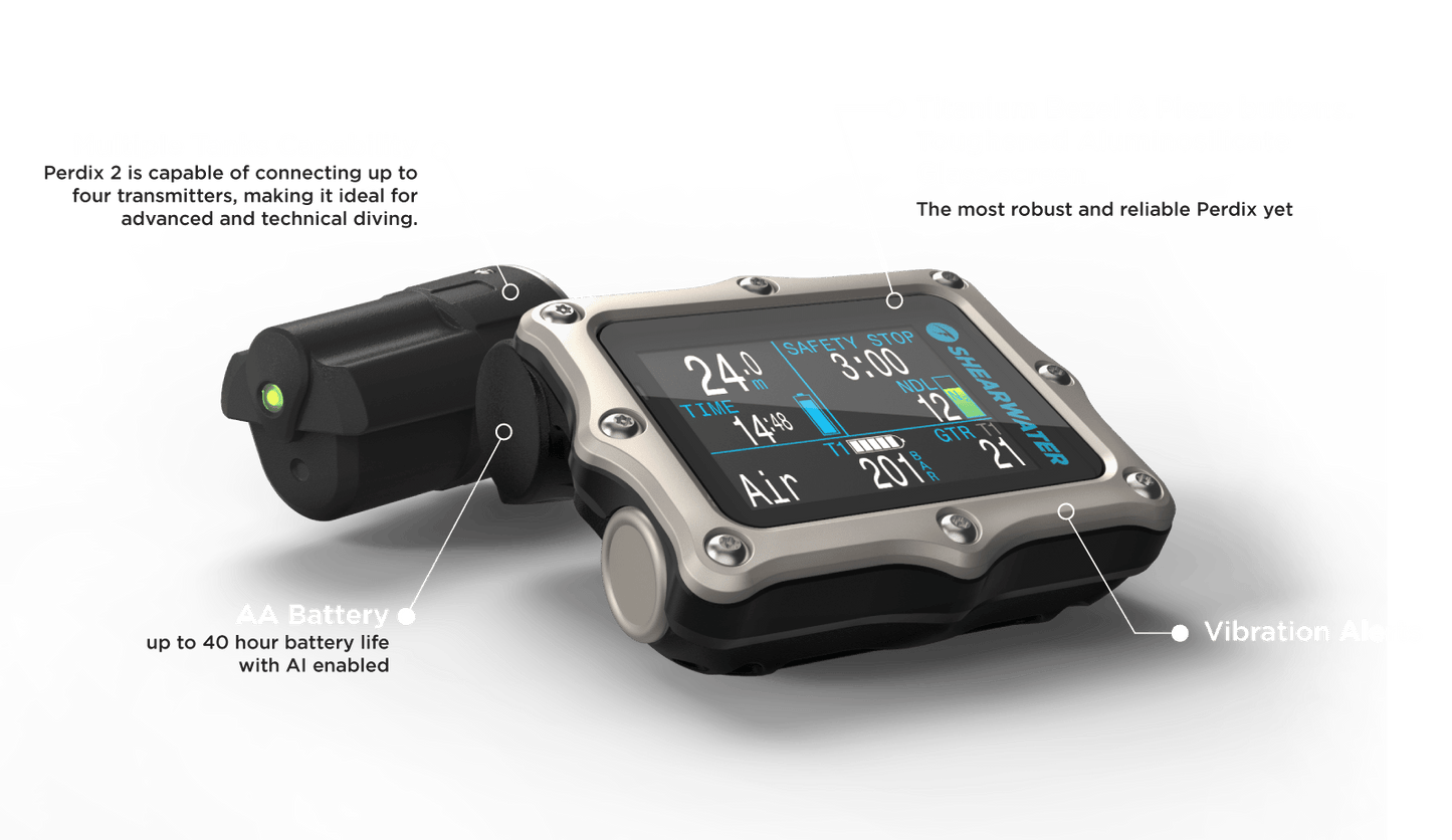 Shearwater Perdix 2 Ti Dive Computer - Infinity DiveShearwater Perdix 2 Ti Dive ComputerShearwater