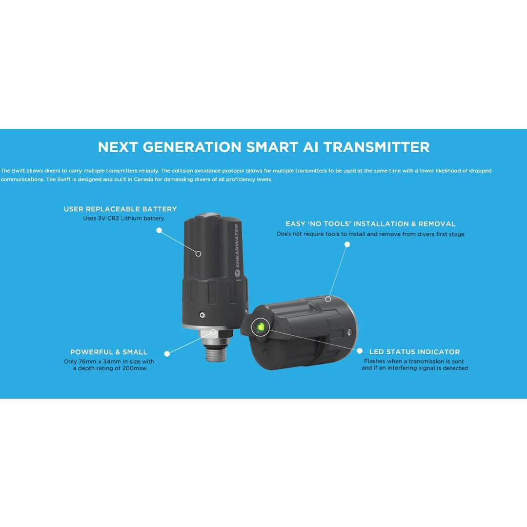 Shearwater Swift Smart Transmitter - Infinity DiveShearwater Swift Smart TransmitterShearwater