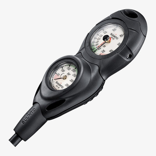 Suunto CB-2 In Line/ 300 Bar / 45m Depth Gauge & SPG Combo Console - Infinity DiveSuunto CB-2 In Line/ 300 Bar / 45m Depth Gauge & SPG Combo ConsoleSuunto