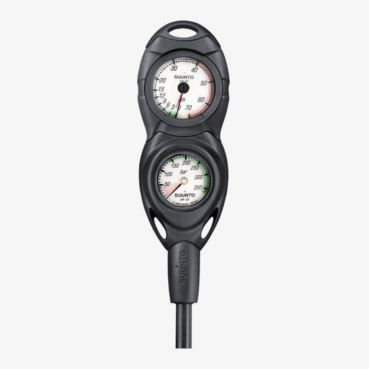 Suunto CB-2 In Line/ 300 Bar / 45m Depth Gauge & SPG Combo Console - Infinity DiveSuunto CB-2 In Line/ 300 Bar / 45m Depth Gauge & SPG Combo ConsoleSuunto